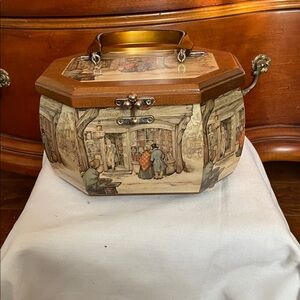 Retro Anton Peck Decoupage Purse